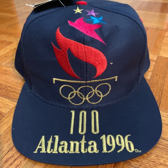 VTG Gold 1996 Olympic Games “100” Snapback Cap - Picture 2 of 5